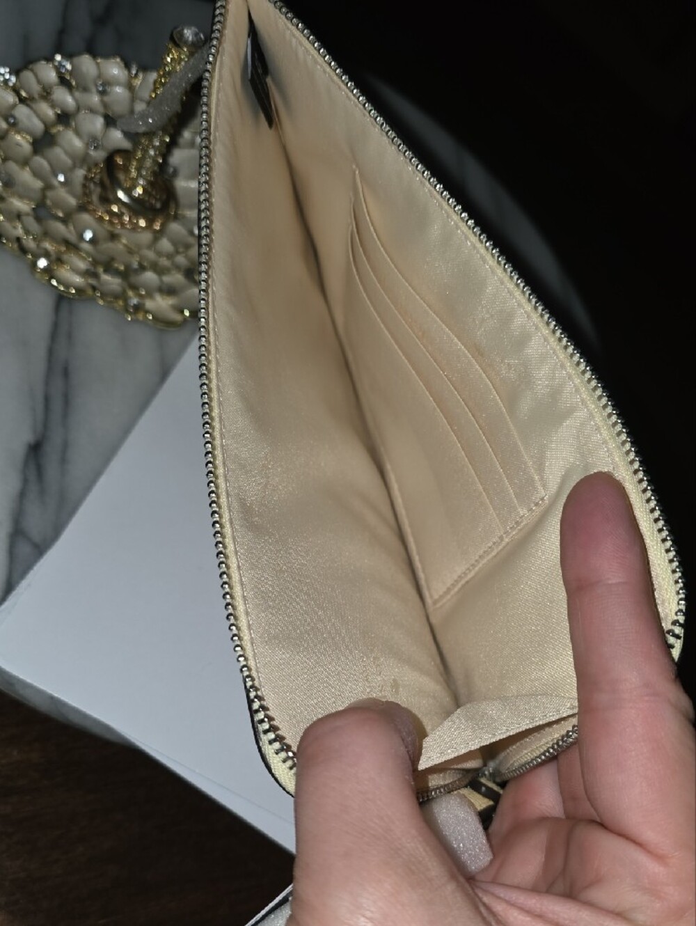Kate Spade NWT Butter Yellow Floral Appliqué Zip Wristlet 💛 - Picture 5 of 15